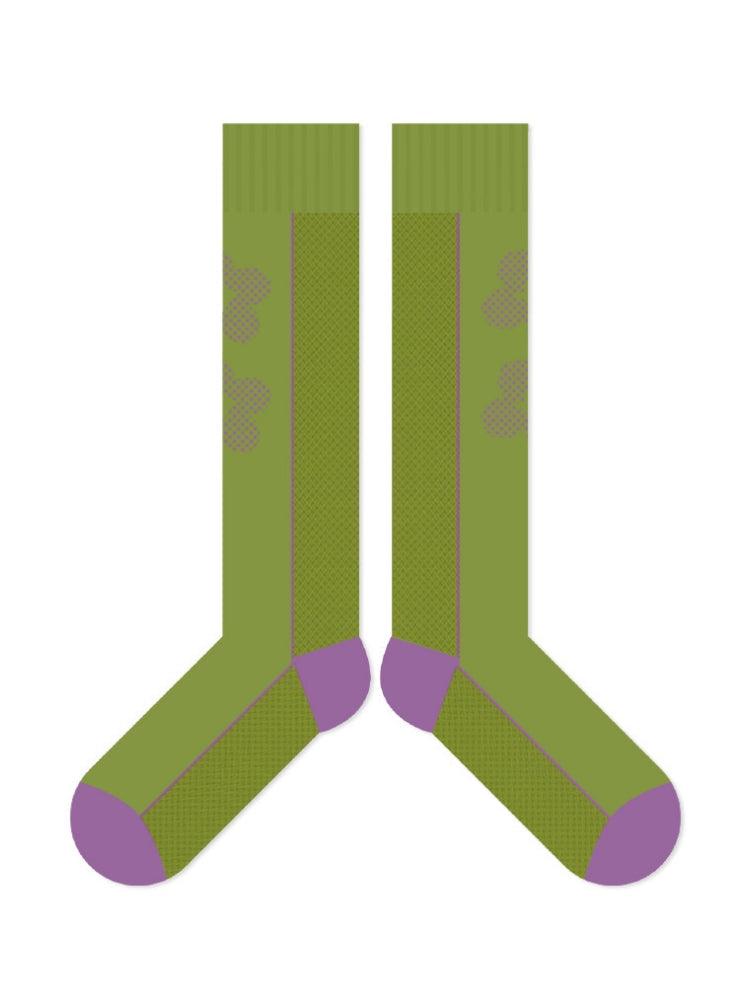 Cartoon Flower Pattern Cotton Socks