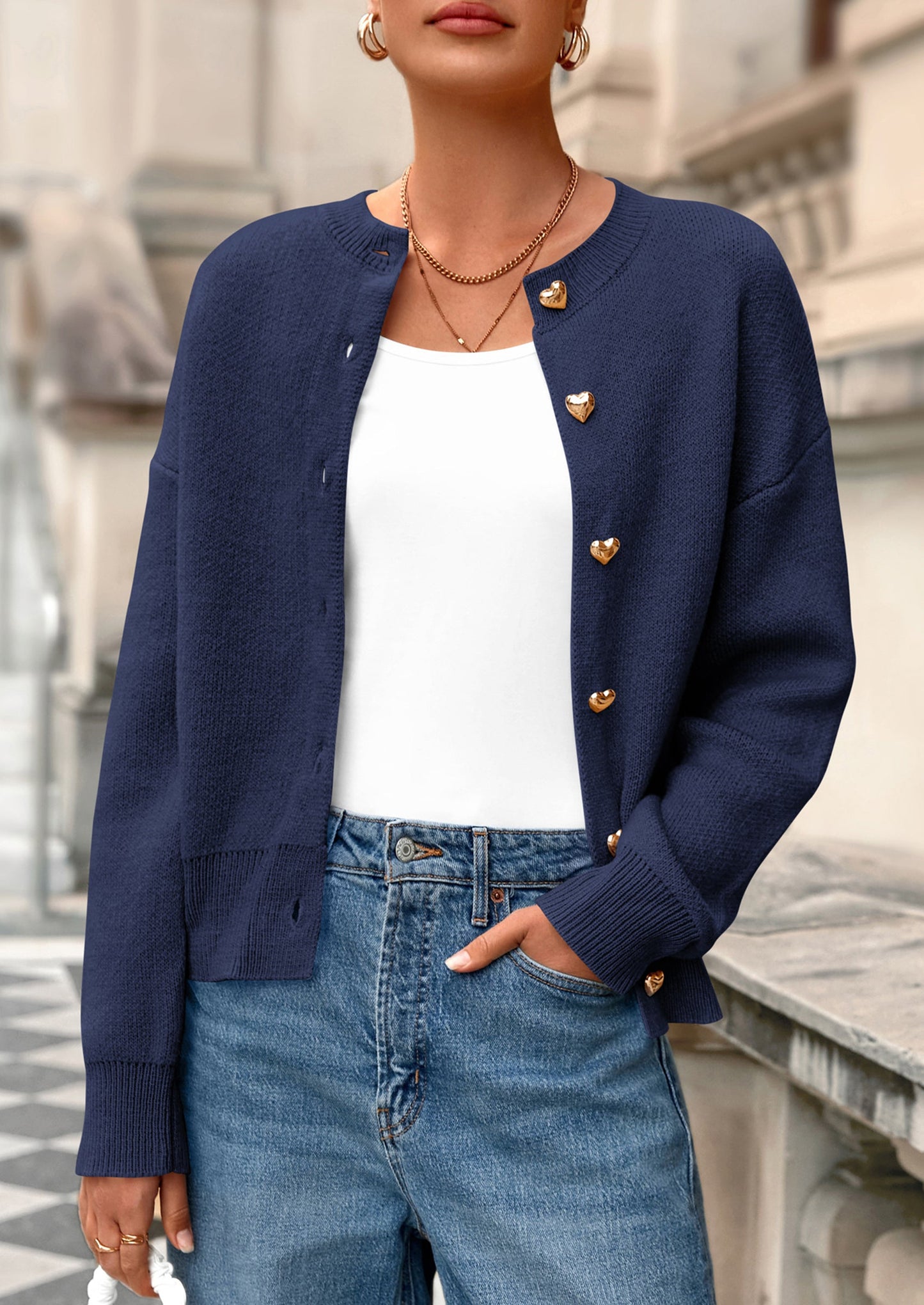 PRETTYGARDEN Cardigan Sweaters for Women Trendy Long Sleeve Open Front Button Down Jacket Fall Clothes Winter Coats