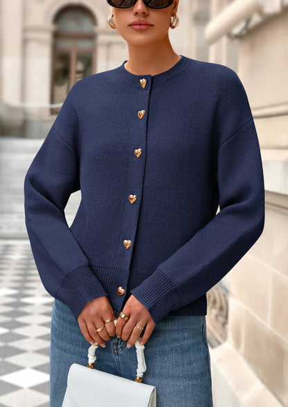 PRETTYGARDEN Cardigan Sweaters for Women Trendy Long Sleeve Open Front Button Down Jacket Fall Clothes Winter Coats