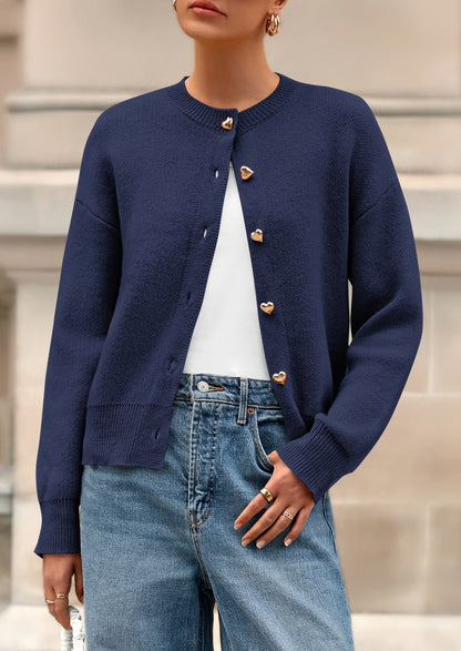 PRETTYGARDEN Cardigan Sweaters for Women Trendy Long Sleeve Open Front Button Down Jacket Fall Clothes Winter Coats