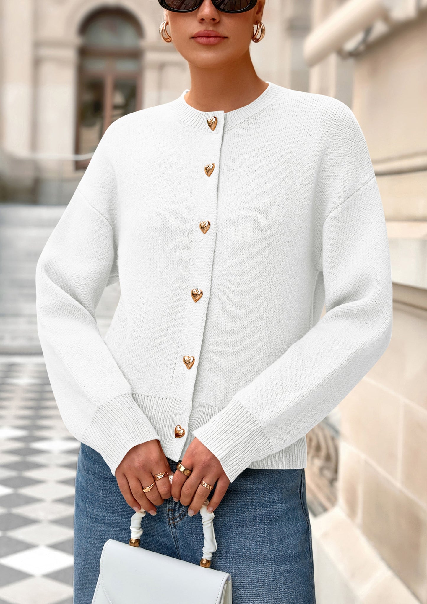 PRETTYGARDEN Cardigan Sweaters for Women Trendy Long Sleeve Open Front Button Down Jacket Fall Clothes Winter Coats