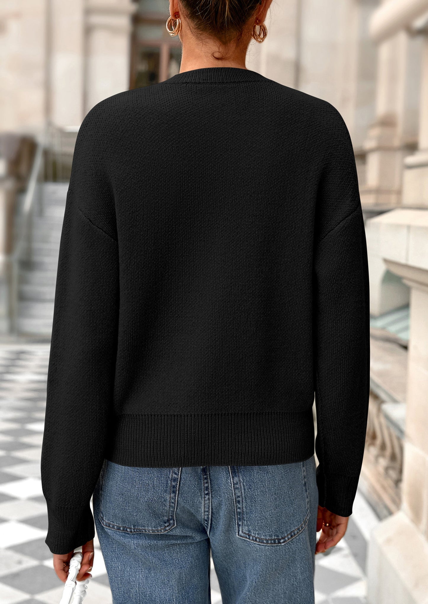 PRETTYGARDEN Cardigan Sweaters for Women Trendy Long Sleeve Open Front Button Down Jacket Fall Clothes Winter Coats