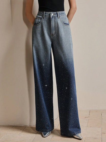 Vintage Rhinestone Embellished Jeans