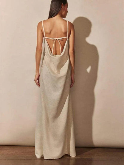 Celeste V-neck Flower High Slit Maxi Dress