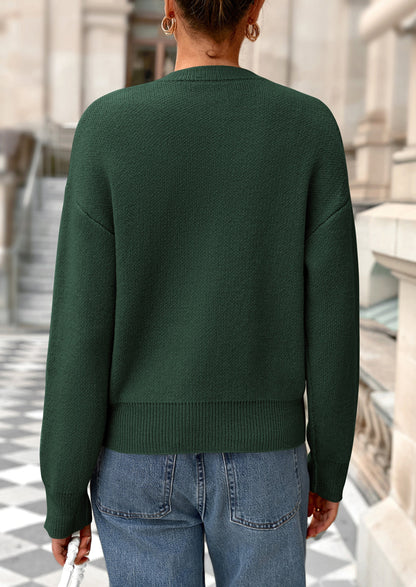 PRETTYGARDEN Cardigan Sweaters for Women Trendy Long Sleeve Open Front Button Down Jacket Fall Clothes Winter Coats