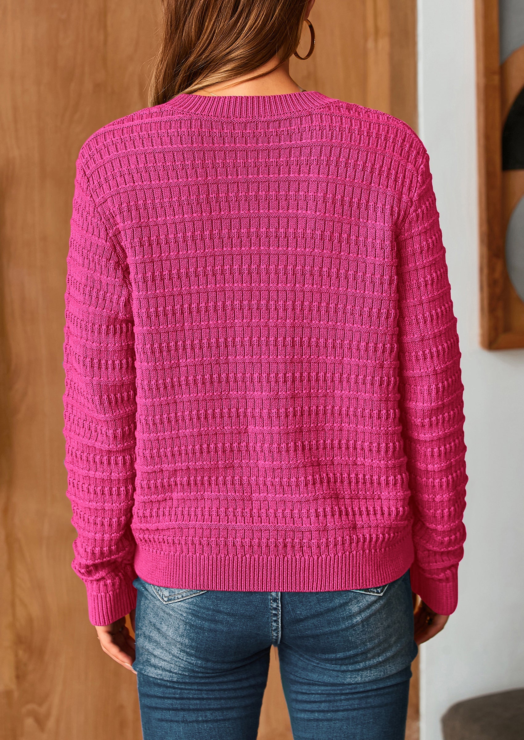 PRETTYGARDEN Women's Knit Cardigan Sweaters Casual Long Sleeve Open Front Button Down Trendy Jackets Outerwear