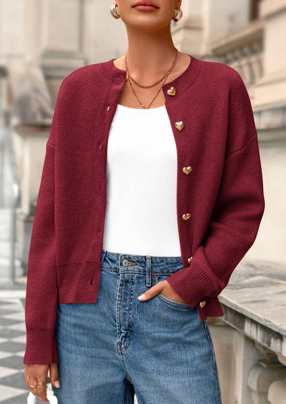 PRETTYGARDEN Cardigan Sweaters for Women Trendy Long Sleeve Open Front Button Down Jacket Fall Clothes Winter Coats