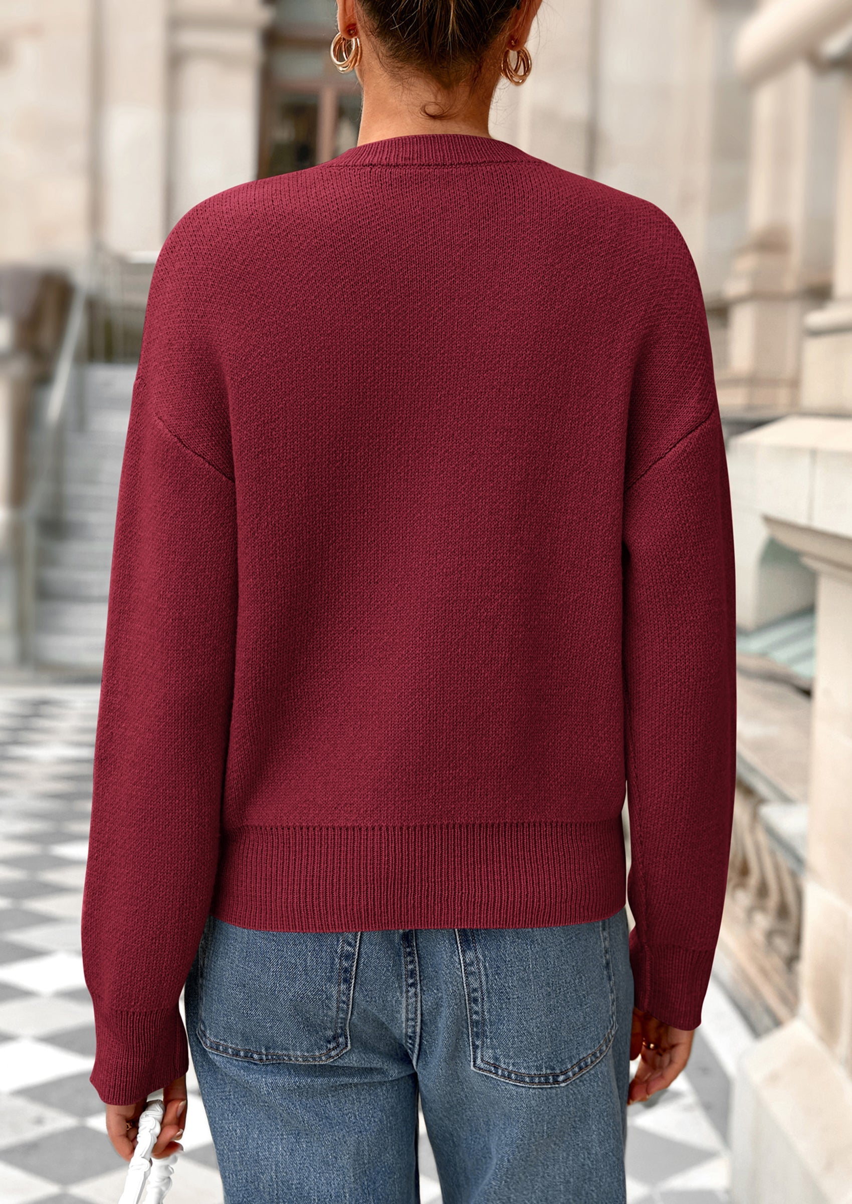 PRETTYGARDEN Cardigan Sweaters for Women Trendy Long Sleeve Open Front Button Down Jacket Fall Clothes Winter Coats