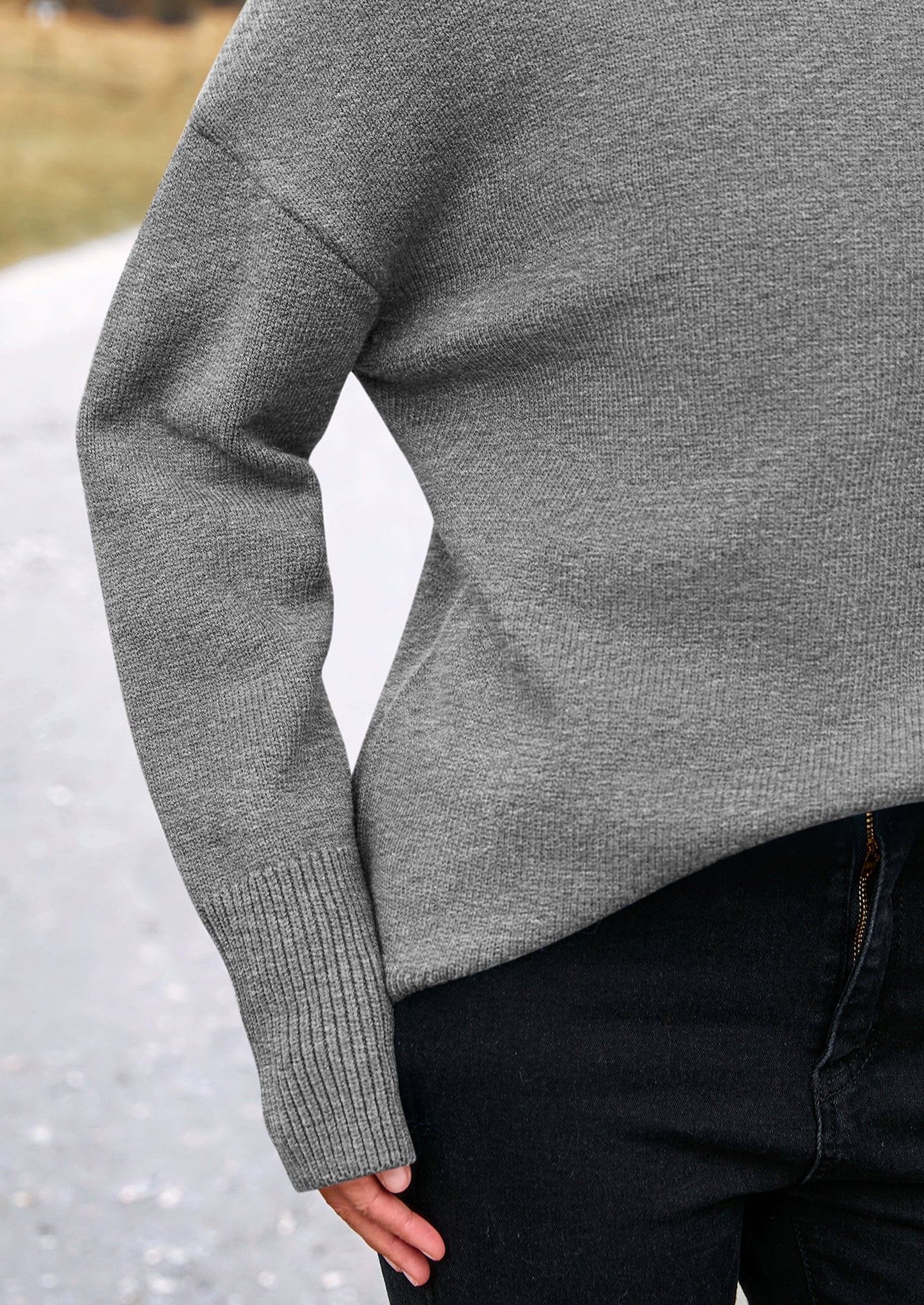 PRETTYGARDEN Women's Turtleneck Oversized Sweater Long Sleeve Chunky Knit Pullover Casual Winter Jumper Tops