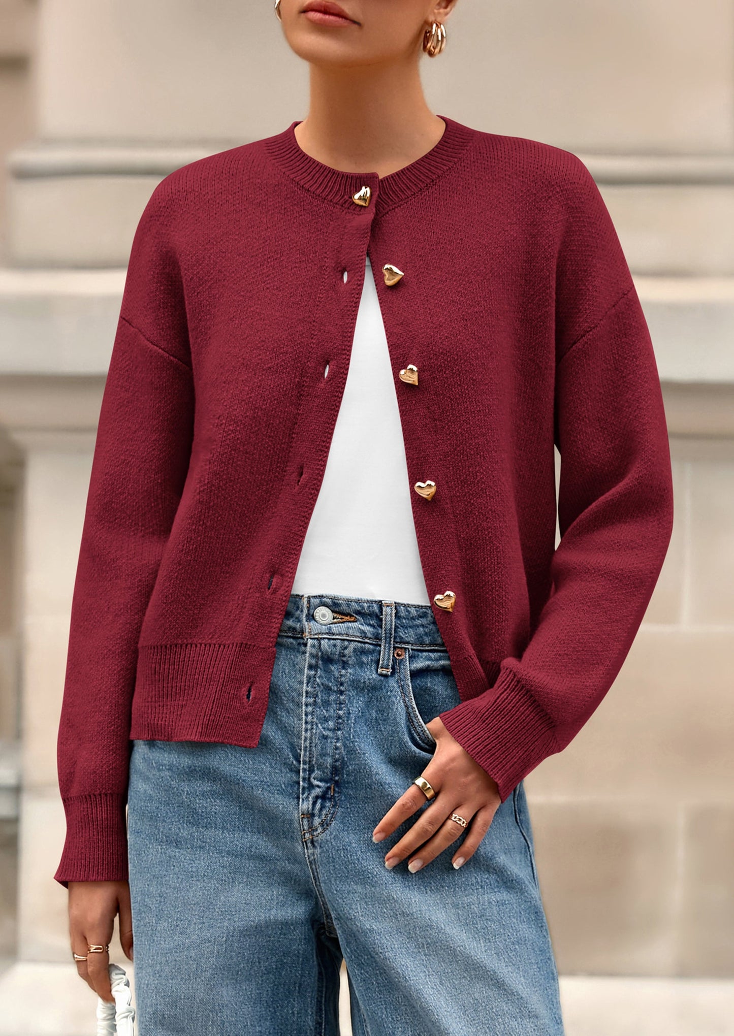 PRETTYGARDEN Cardigan Sweaters for Women Trendy Long Sleeve Open Front Button Down Jacket Fall Clothes Winter Coats