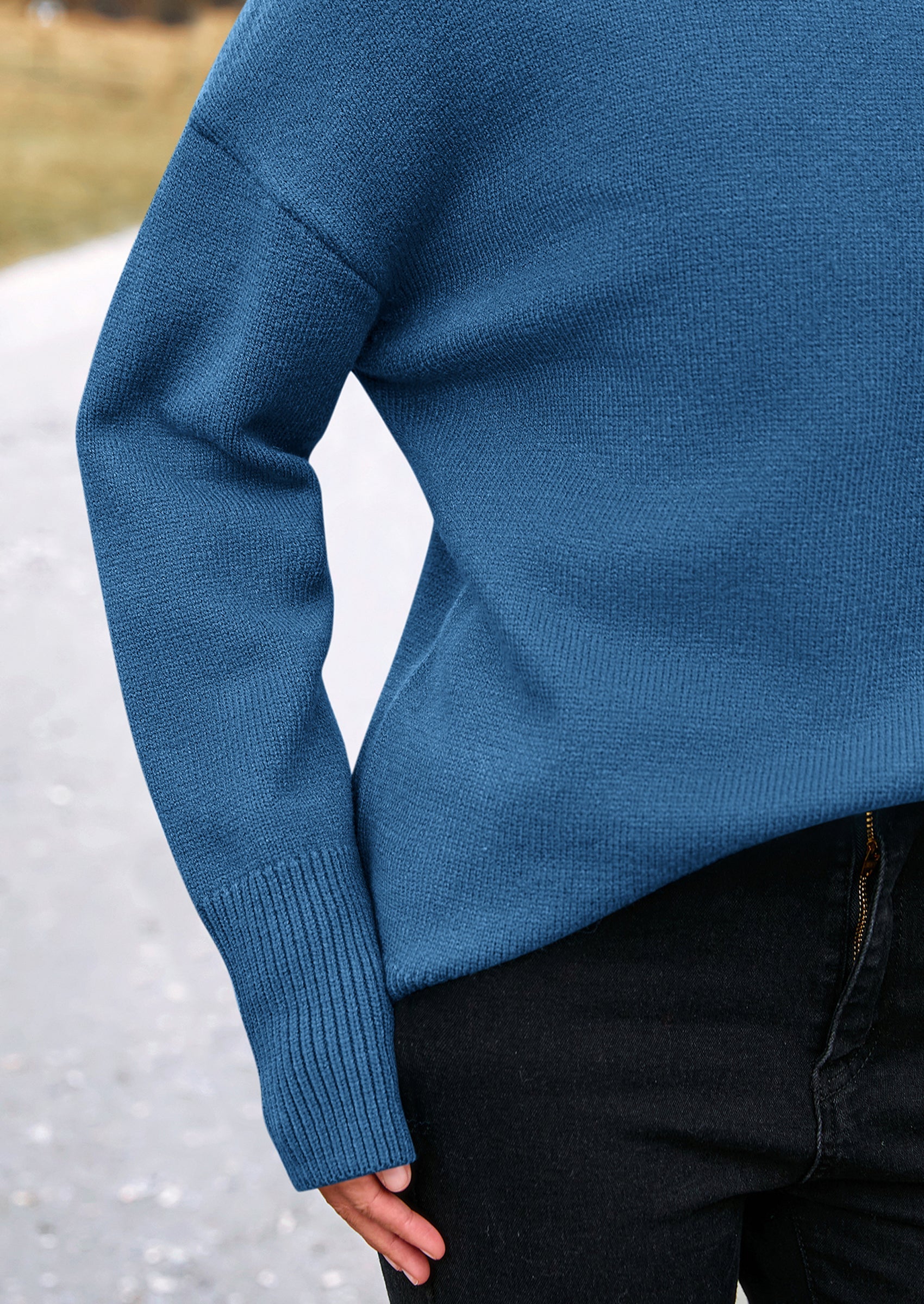 PRETTYGARDEN Women's Turtleneck Oversized Sweater Long Sleeve Chunky Knit Pullover Casual Winter Jumper Tops