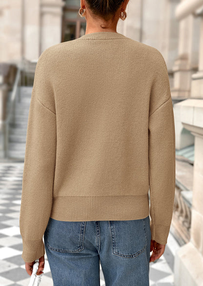 PRETTYGARDEN Cardigan Sweaters for Women Trendy Long Sleeve Open Front Button Down Jacket Fall Clothes Winter Coats