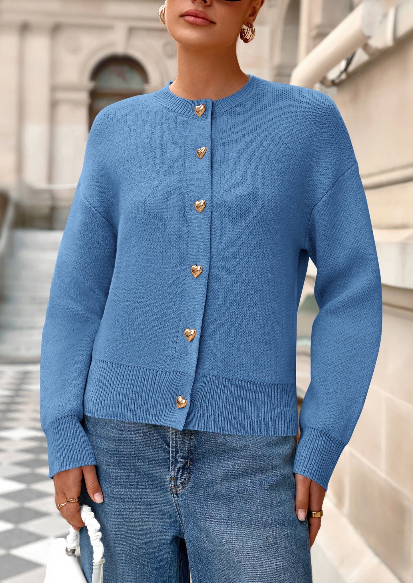 PRETTYGARDEN Cardigan Sweaters for Women Trendy Long Sleeve Open Front Button Down Jacket Fall Clothes Winter Coats