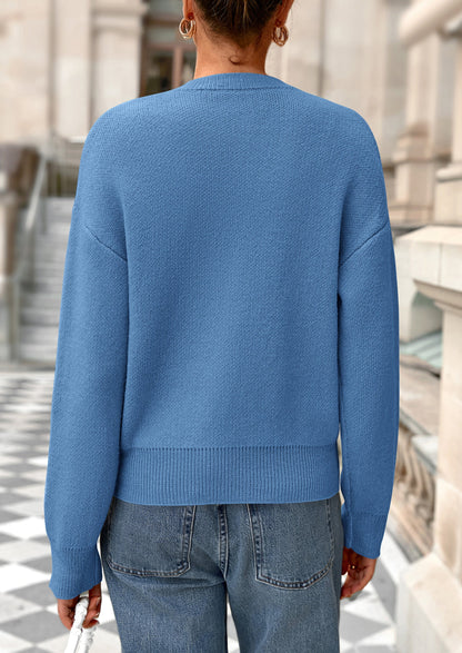 PRETTYGARDEN Cardigan Sweaters for Women Trendy Long Sleeve Open Front Button Down Jacket Fall Clothes Winter Coats