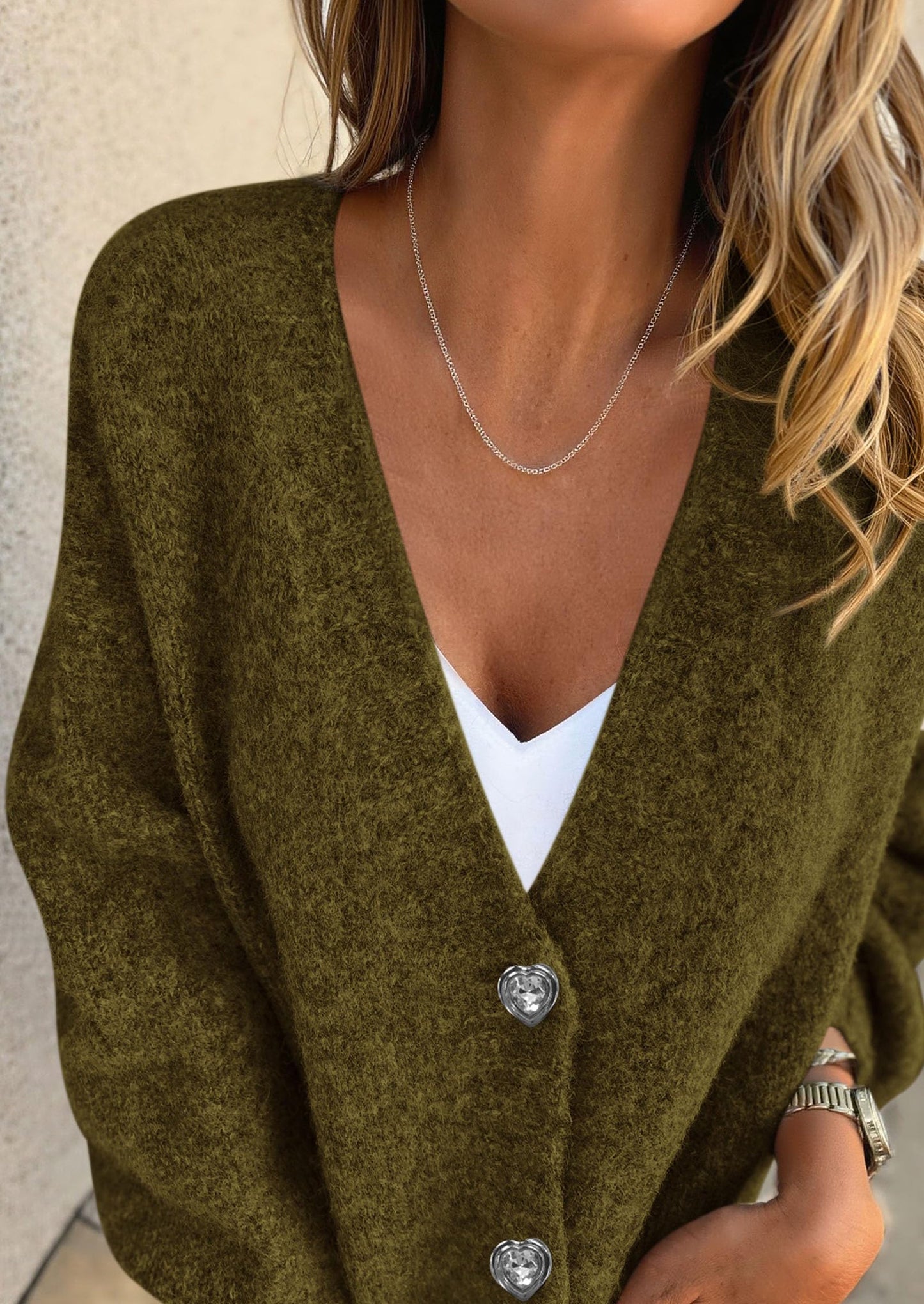 PRETTYGARDEN Cardigan Sweaters for Women Trendy Fall Long Sleeve Button Down Oversized Chunky Knit Sweater Outerwear