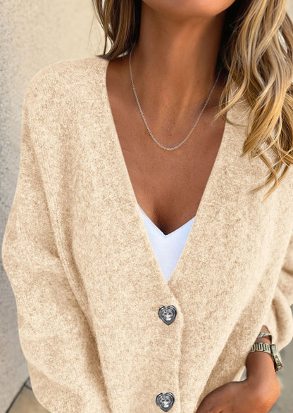 PRETTYGARDEN Cardigan Sweaters for Women Trendy Fall Long Sleeve Button Down Oversized Chunky Knit Sweater Outerwear