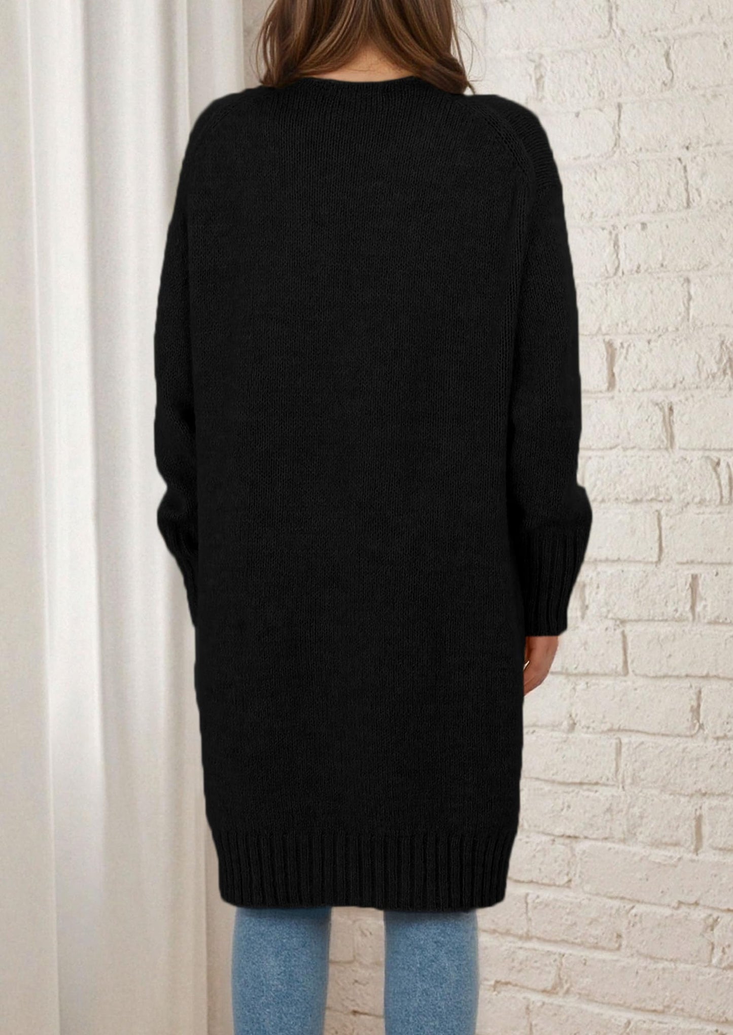 PRETTYGARDEN Fall Long Sleeve Cardigan Sweaters for Women Trendy Winter Open Front Loose Knitted Cardigans with Pockets