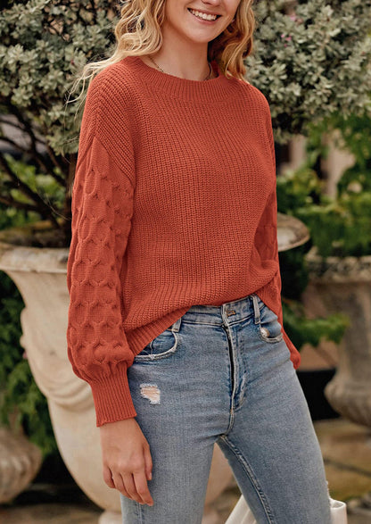 PRETTYGARDEN Women's Fall Pullover Sweater Casual Long Sleeve Loose Chunky Knit Tops Blouse Winter Fashion Clothing