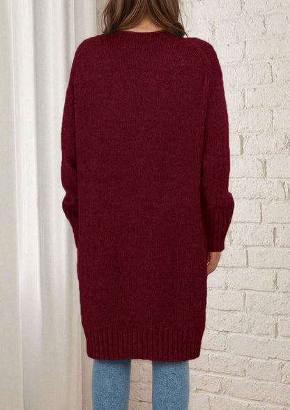 PRETTYGARDEN Fall Long Sleeve Cardigan Sweaters for Women Trendy Winter Open Front Loose Knitted Cardigans with Pockets