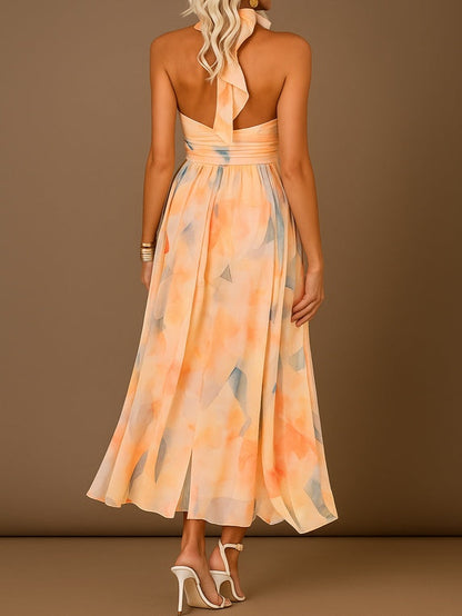 Halter Neck Dreamy Flowing Dress